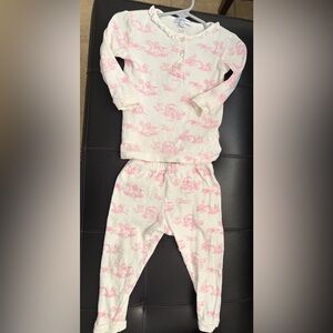 Nellapima 100% Prima Cotton Girls' Pink  Print Two-Piece Pajama Set